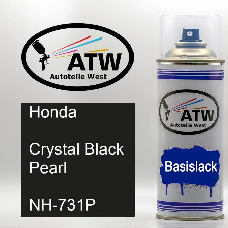 Honda, Crystal Black Pearl, NH-731P: 400ml Sprühdose, von ATW Autoteile West.